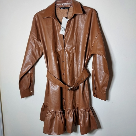 ZARA faux leather short dress - Picture 9 of 9